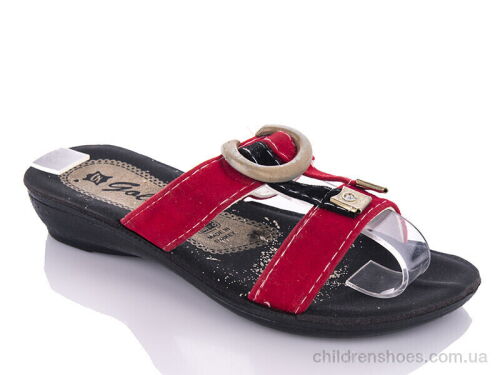 Шлепки K26-1512 red (30-35) DeMur / p. 30-35 / 6пар