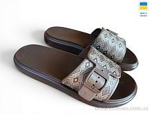 Шлепки DS843 шоколад Rai shoes / p. 37-41 / 6пар