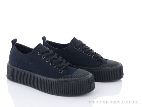 Кроссовки 20-946-1 all black Violeta / p. 36-41 / 8пар