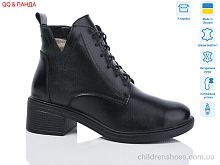 Ботинки 910 чорний QQ&Панда / p. 36-41 / 6пар
