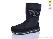 Дутики Прогрес Ж 3134 чорний Progress / p. 37-41 / 6пар