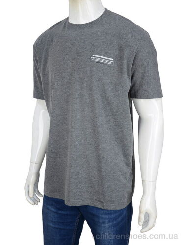Футболка 3188-16 grey Мир / p. 3XL-6XL / 4пар