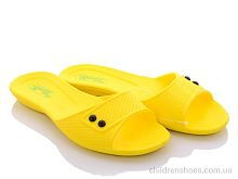 Шлепки 107 желтый Slippers / p. 36-41 / 10пар