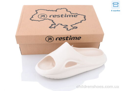 Шлепки TWL23125 beige Restime / p. 37-41 / 24пар
