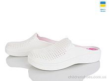 Кроксы Сабо жіночі білий Rai shoes / p. 36-41 / 8пар
