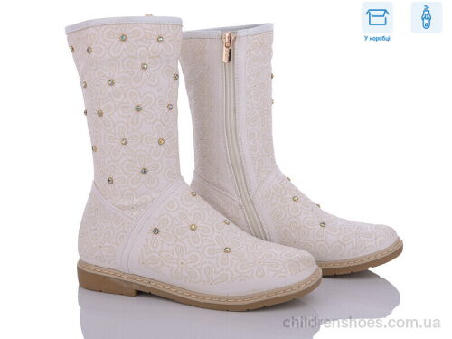 Ботинки H202 white Style-baby-Clibee / p. 33-38 / 6пар