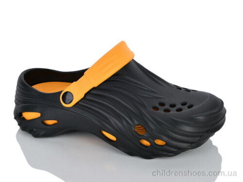 Кроксы A101 black-yellow Violeta / p. 40-45 / 12пар
