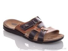 Шлепки Demur M6844S black-camel Шлепки