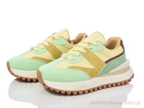 Кроссовки 149-63 yellow-green Violeta / p. 36-41 / 8пар