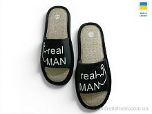 Тапки RM чорний Rai shoes / p. 41-45 / 6пар