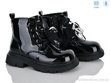 Ботинки ABQ0393R black Clibee-ShoSho / p. 28-35 / 8пар