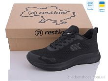 Кроссовки Restime WWL24003 black Кроссовки WWL24003 black Restime / p. 36-41 / 8пар