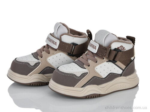 Кроссовки ABQ1971P-1 beige-coffee Clibee-ShoSho / p. 21-25 / 6пар