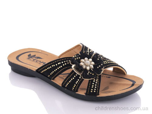 Шлепки K26-Elena 1 black (30-35) DeMur / p. 30-35 / 6пар