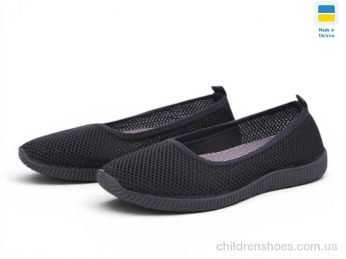 Слипоны 23-40 чорний Rai shoes / p. 36-41 / 8пар