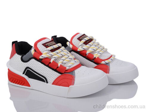 Кроссовки 143-42 white-red Violeta / p. 36-41 / 8пар