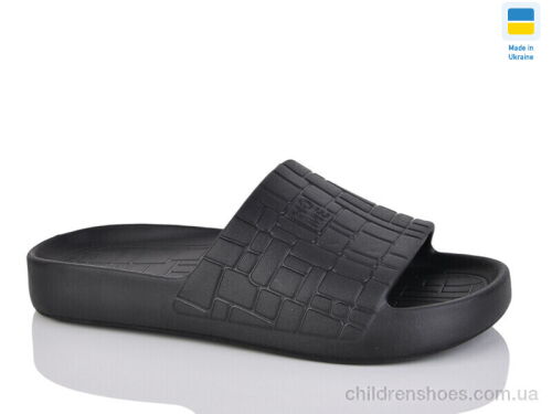 Шлепки N112 чорний Lot Shoes / p. 36-41 / 6пар