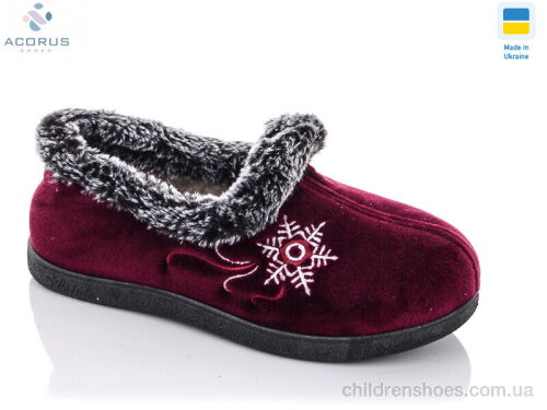 Тапки YB2202 bordo Acorus / p. 38-42 / 12пар