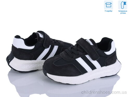 Кроссовки ABC2721P black Clibee-ShoSho / p. 22-26 / 6пар