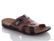 Шлепки Demur M6844G black-camel Шлепки