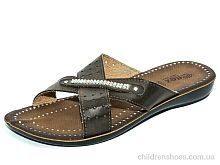 Шлепки Ж036 коричневый Waldem / p. 36-40 / 6пар