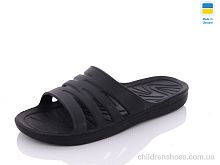 Шлепки Паяс М крабік чорний Progress / p. 40-45 / 8пар