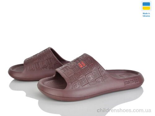 Шлепки E144 шоколад Rai shoes / p. 36-40 / 8пар