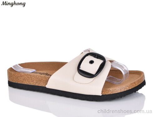 Шлепки 2501 beige Minghong / p. 36-41 / 8пар