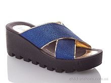 Шлепки W777-18-blue-gold DeMur / p. 36-40 / 6пар