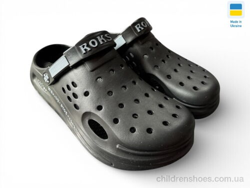 Кроксы 516-010 чорний Rai shoes / p. 41-44 / 8пар