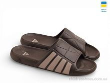 Шлепки CC010 коричневий Rai shoes / p. 30-35 / 8пар