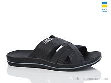 Шлепки N204 чорний Lot Shoes / p. 40-46 / 8пар