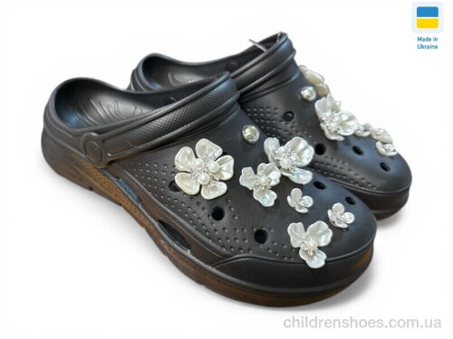 Кроксы 414 чорний Rai shoes / p. 36-41 / 8пар