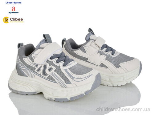 Кроссовки LB1187 white-grey Clibee-Doremi / p. 26-31 / 6пар