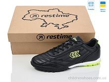 Футбольная обувь Restime DW024133-1 black-lime Футбольная обувь DW024133-1 black-lime Restime / p. 36-40 / 8пар