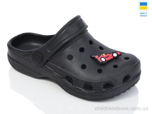 Кроксы N017 чорний Lot Shoes / p. 30-35 / 6пар
