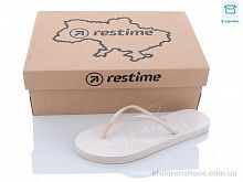 Шлепки женские Restime TWL22025 beige Шлепки TWL22025 beige Restime / p. 36-40 / 24пар