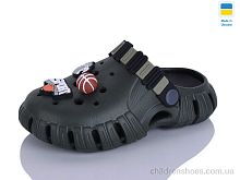 Кроксы 012 хакі-чорний Lot Shoes / p. 30-35 / 6пар