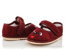 Тапки Глазки бордовые Slippers / p. 20-27 / 10пар