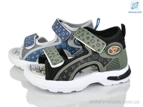 Сандалии 2630-4A LED mix Poni kids / p. 26-31 / 12пар