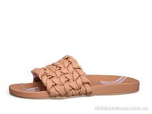Шлепки женские No brand 17730 brown Шлепки 17730 brown DeMur / p. 36-40 / 7пар