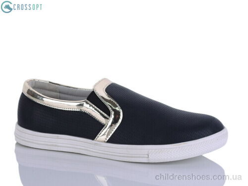 Слипоны D393 black CROSSOPT / p. 31-36 / 6пар