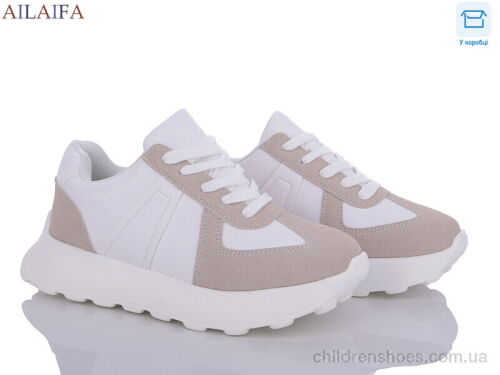 Кроссовки 2395-2 white Ailaifa / p. 36-41 / 6пар