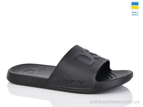 Шлепки N131 чорний Lot Shoes / p. 40-46 / 8пар