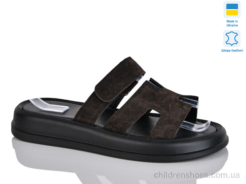 Шлепки женские No brand 5101-25 корич.з.