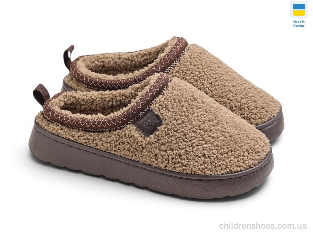 Тапки UD73021 Br коричневий (тедді) Rai shoes / p. 37-41 / 6пар