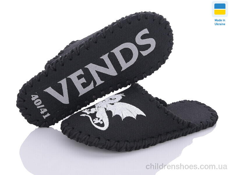 Тапки Vends 347 чорний