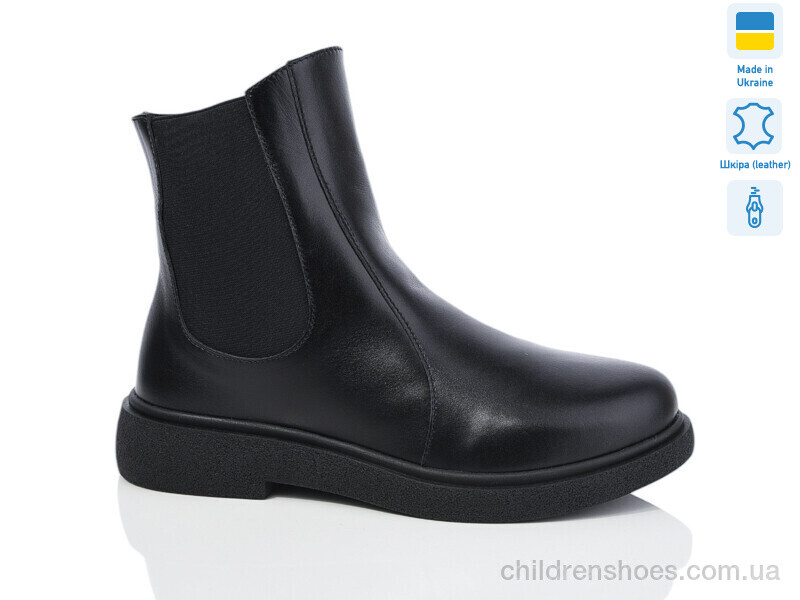 Ботинки No brand 1551-2 чорний к. зима