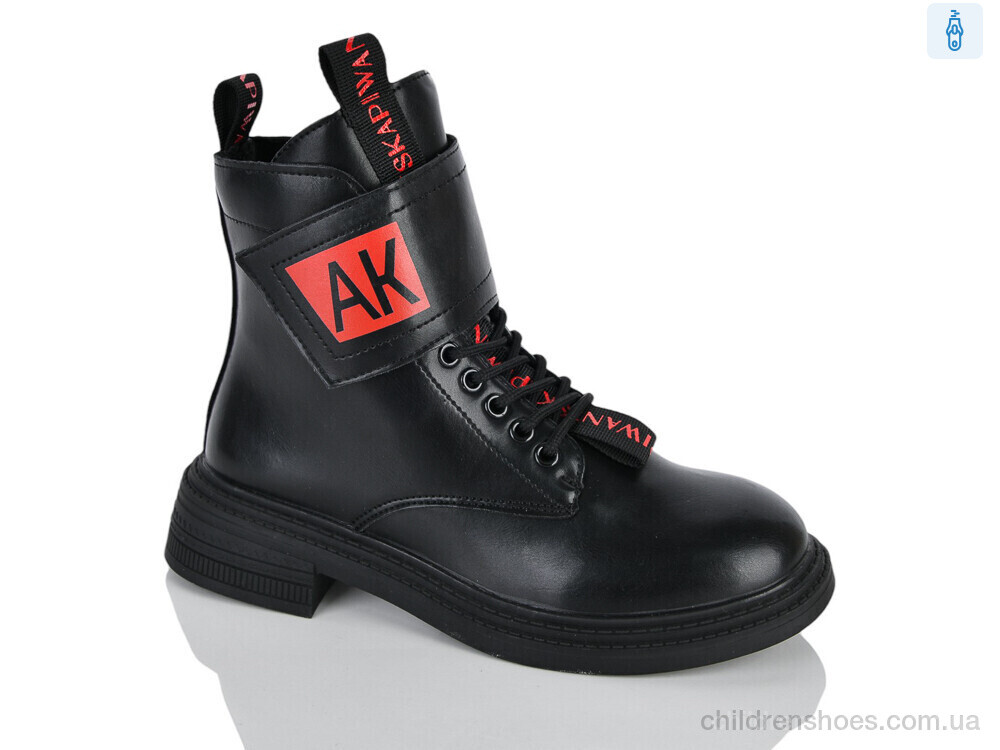 Ботинки 197-53 black-red DINO ALBAT / p. 36-41 / 8пар