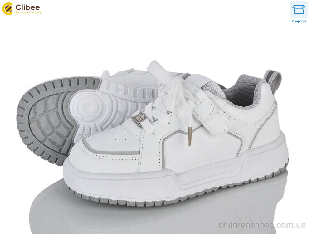 Кроссовки LC3317-4 white Clibee / p. 32-37 / 6пар